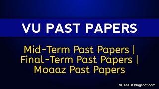 How to download almost all VU Past Papers (Solved) | Moaaz Past Papers