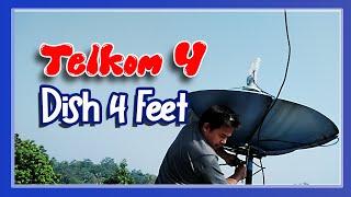 Tracking Satelit Telkom 4 Dish 4 Feet Dapat Channel Banyak