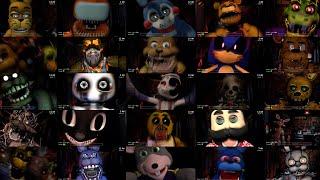 Five Nights at Freddy's 1 Mods: Jumpscares Compilation! (No Delay)