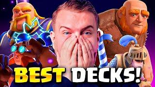 TOP 3 BEST BEATDOWN DECKS IN CLASH ROYALE!