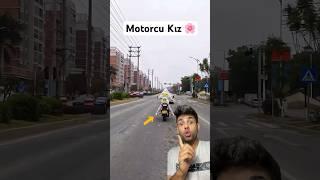 Motorcu kız çok zeki ️ Yarış Motoru