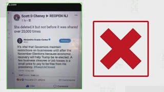 VERIFY: No evidence Rep. Ocasio-Cortez deleted tweet on keeping business restrictions until November