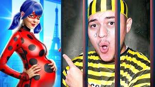 24H POUR S'ÉCHAPPER DE LA PRISON LADYBUG ! Miraculous Prison avec Chat Noir !