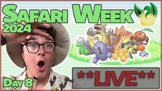 Searching for Shiny Pokemon during Safari Week 2024 | Day 8: Kanto LIVE