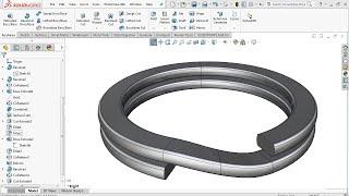 Project Curve - SolidWorks Tutorial