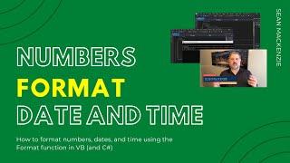 How to format Numbers, Time and Date using the Format Function in VB.net and C#