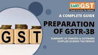 Preparation of GSTR-3B | EasyGST | GST RETURN FILING SOFTWARE