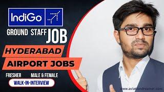Bangalore Airport Jobs for Fresher | Indigo Ground Staff Jobs | M & F Can Apply [Walk-in-interview]