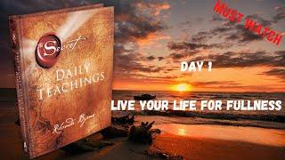 Day 1: The Secret Daily Teachings | Rhonda Byrne | Tamil #motivation