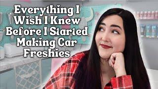 What I Wish I Knew Before I Started Making Car Freshies / Freshie Money & Time Saving Tips + Advice