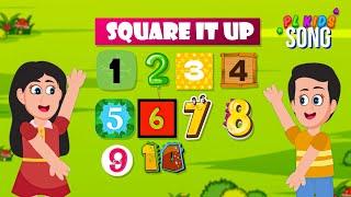  Square It Up! | Fun Math Song for Kids | Learn Squaring Numbers with Music! 