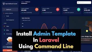 How to Install Admin Template in Laravel using Command Line | Argon Admin Template