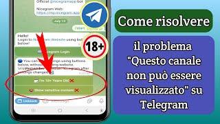 Correggi "Questo canale non può essere visualizzato" su Telegram (Android e iOS)