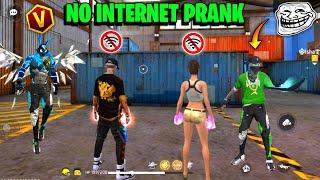 No Internet Prank With Random Subscriber  Samne आया V Badge  Galat हुआ Mere साथ Garena Free Fire