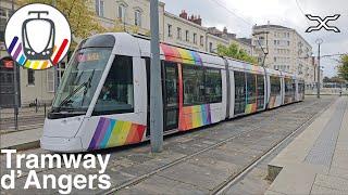 Tramway d'Angers | Rainbow tram | Tramway arc-en-ciel | Alstom Citadis | France