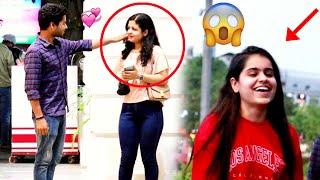 Pulling Cheeks Prank Then Giving Flying Kiss  To Strangers On The Road || Ram Pranky