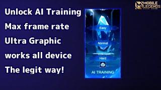 how to unlock ai training in mlbb offline