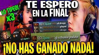 SE TECLEAN! | TRADUCIDO | CHRIS LUCK TIPEA A CCNC Y SE ENOJA | "ENCUENTRAME EN LA FINAL" | DOTA 2