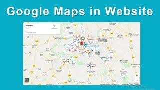 Google Maps use in Website using HTML and CSS | Google Map add in Website