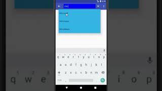 android actionbar searchview autocomplete example