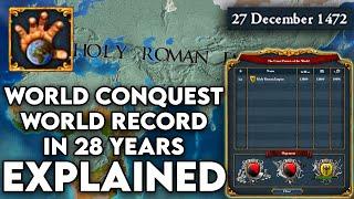 EU4 True One Tag World Conquest Speedrun in 1472 (WR) Explained