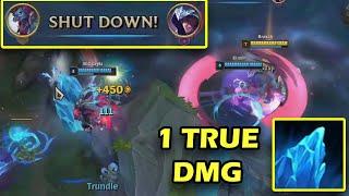 Trundle's Pillar does 1 True DMG