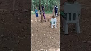 finally we have badminton for kids in the forest 