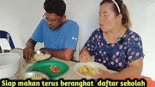 makan berdua selalu kami saling share sama suami