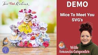 Mice To Meet You | SVG Demo | Brother Scan N Cut | Two Red Robins |  Highlight Crafts