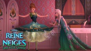 La Reine des Neiges : Une fête givrée | Elsa et Anna se préparent pour la journée | Disney BE