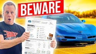 Beware of This used vehicle history report SCAM!