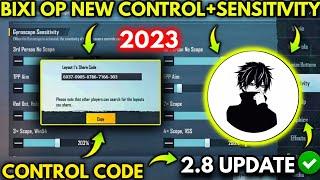 (2023) BIXI OP New 2.8 Sensitivity Settings/ Bixi Op Control Code | PUBG MOBILE