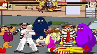 NICK54222 MUGEN: Ronald McDonald VS The Animated Colonel