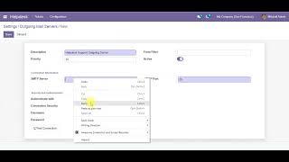 Configuring incoming and outgoing email servers | Odoo Helpdesk