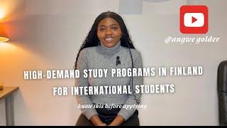 HIGH DEMAND STUDY PROGRAMS FOR INTERNATIONAL STUDENTS IN FINLAND | HOW MUCH IS THE SALARY