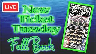 Mass Lottery New Ticket Tuesday - Full $10 Book $4,000,000 Spectacular #NES22