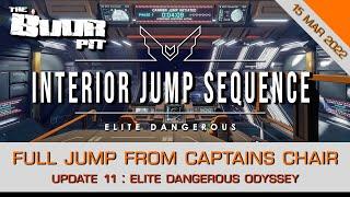 Elite Dangerous Odyssey: Update 11, Fleet Carrier Interior Hyperspace Jump Sequence