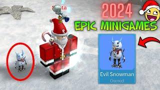 How to Obtain The Evil Snowman Pet in RBLX: Epic Minigames!