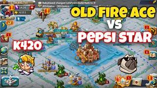 Lords Mobile - Insane Wow At K420! PEPSI STAR Vs OLD FIRE ACE! Crazy Clash Of Emperors!