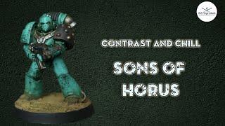 Contrast and Chill - How to paint Sons of Horus for Warhammer Horus Heresy