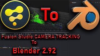 Exporting Camera Tracking FBX from Fusion Studio 16 to Blender 2.91 || Davinci Resolve 16 To Blender