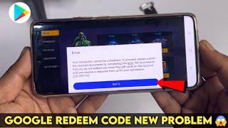 Redeem Code Error | Your Transaction cannot be completed Problem | How to solve redeem code error