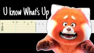 Turning Red - U Know What's Up (Easy Guitar Tabs Tutorial)