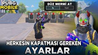 HERKESİN YAPMASI GEREKEN O AYARLAR!!! TÜM GENEL AYARLAR -PUBG MOBİLE