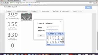 Varun's Google Sites Countdown Tutorial