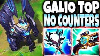 My Galio Build got NO COUNTERS Top Lane, only foods that will ff15 every game!!