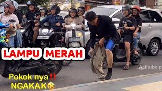 Pasang CELANA SALAH di lampu merah#pranklampumerah