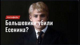 Большевики убили Есенина? ("Антифейк")