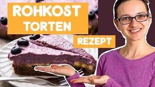 Heidelbeertorte Rezept / Rohkost / schnell und einfach (UNBEDINGT PROBIEREN)