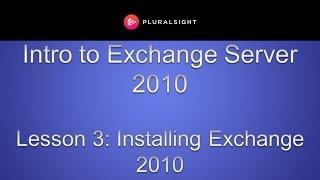 Installing Microsoft Exchange 2010